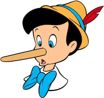 Pinocchio Nose - Pinocchio Clipart (363x351), Png Download