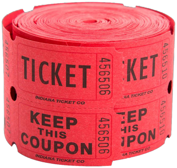 Share This Image - Double Tickets 500 Tickets/roll-assorted (600x600), Png Download