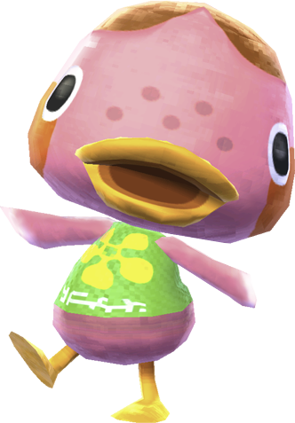 New Leaf - Acnl Duck (332x477), Png Download