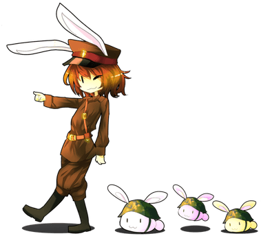 Inabatewi - Rabbit (455x350), Png Download