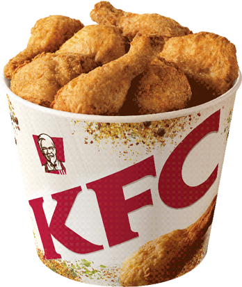 Image Result For Kfc Bucket Original Recipe Kentucky - Bucket Of Kfc Chicken Png (420x415), Png Download
