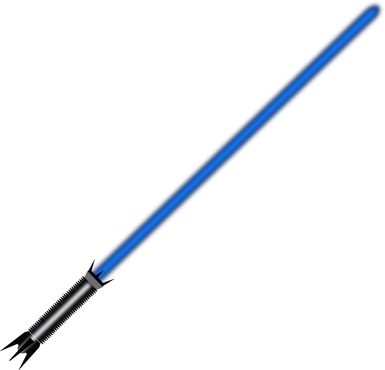 Blue Lightsaber Clip Art At Clker - 611-701 (600x576), Png Download