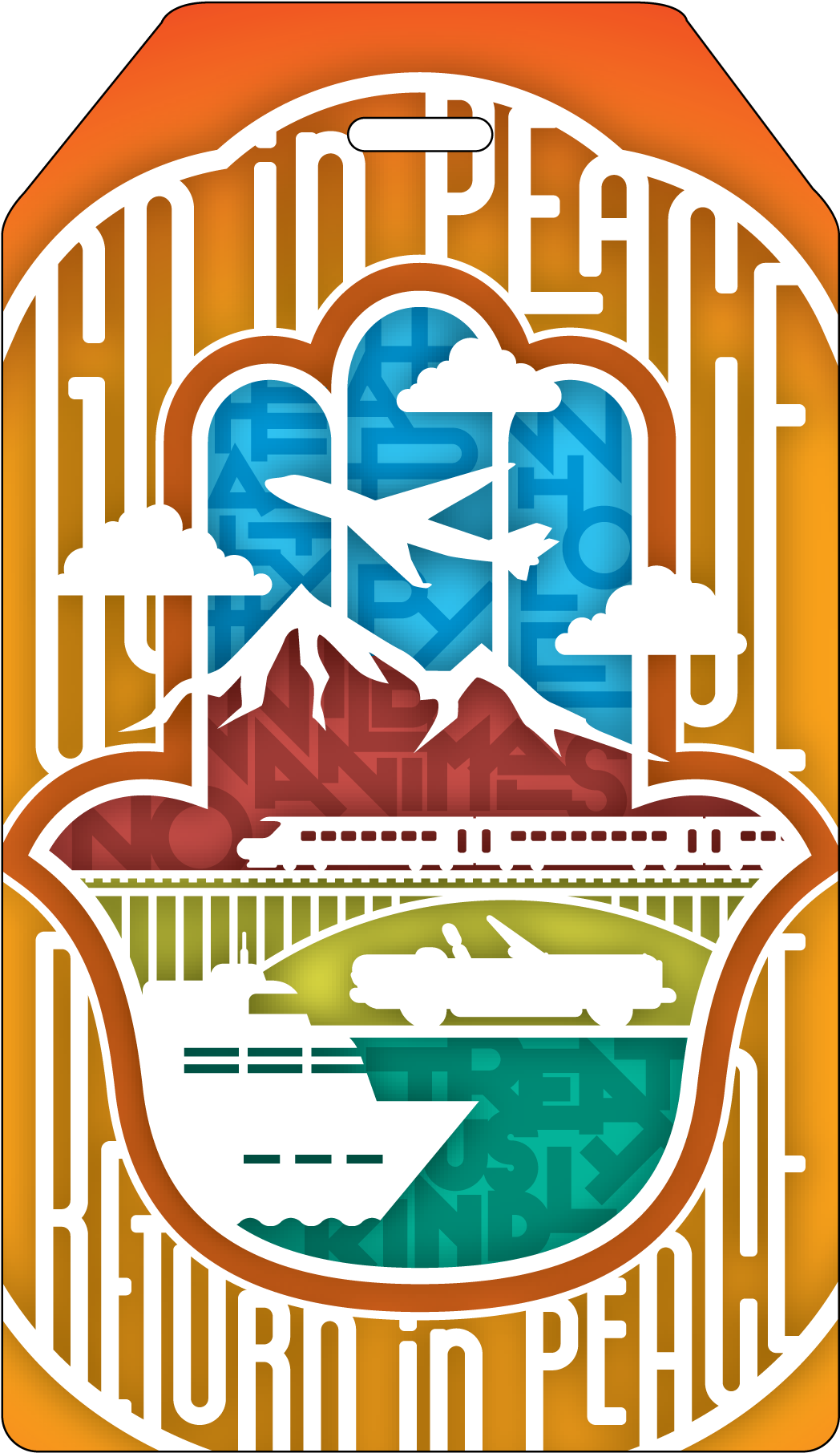 Pj Library Hamsa Travel Luggage Tag - Fırtına Inisiyatifi (1200x1970), Png Download