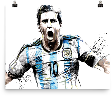 Messi Poster - Sergio Ingravalle (480x480), Png Download