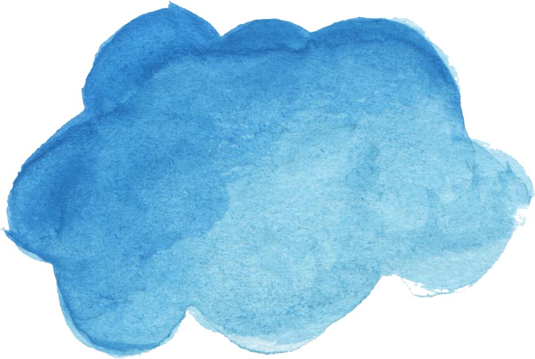 Watercolor Clouds Png - Polar Fleece (1092x733), Png Download