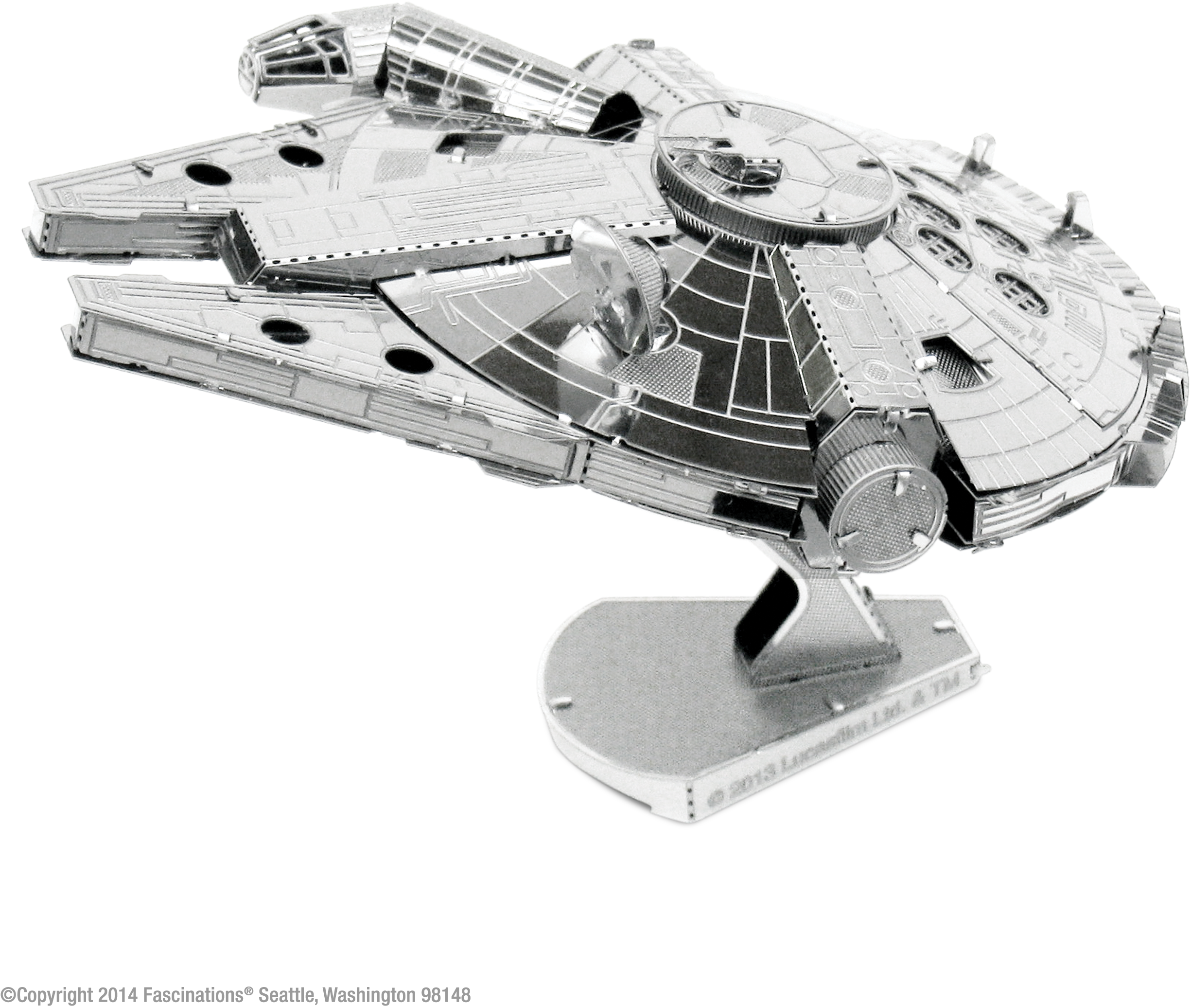 Millennium Falcon Star Wars Png Free Download - Fascinations Metal Earth Star Wars: Millenium Falcon (2700x2700), Png Download