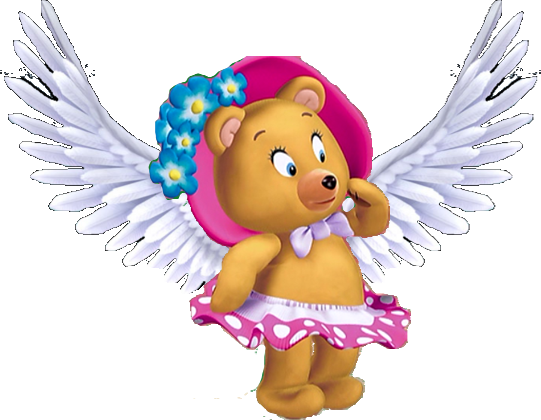 Tessie Bear Angel - Ursa Teresa (541x420), Png Download