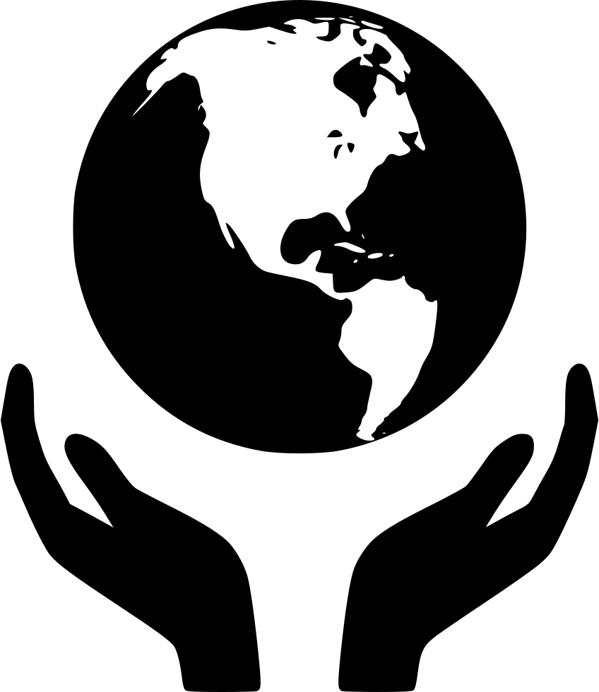 World Hand Svg Png Icon Free Download - Hands Holding The World (848x980), Png Download