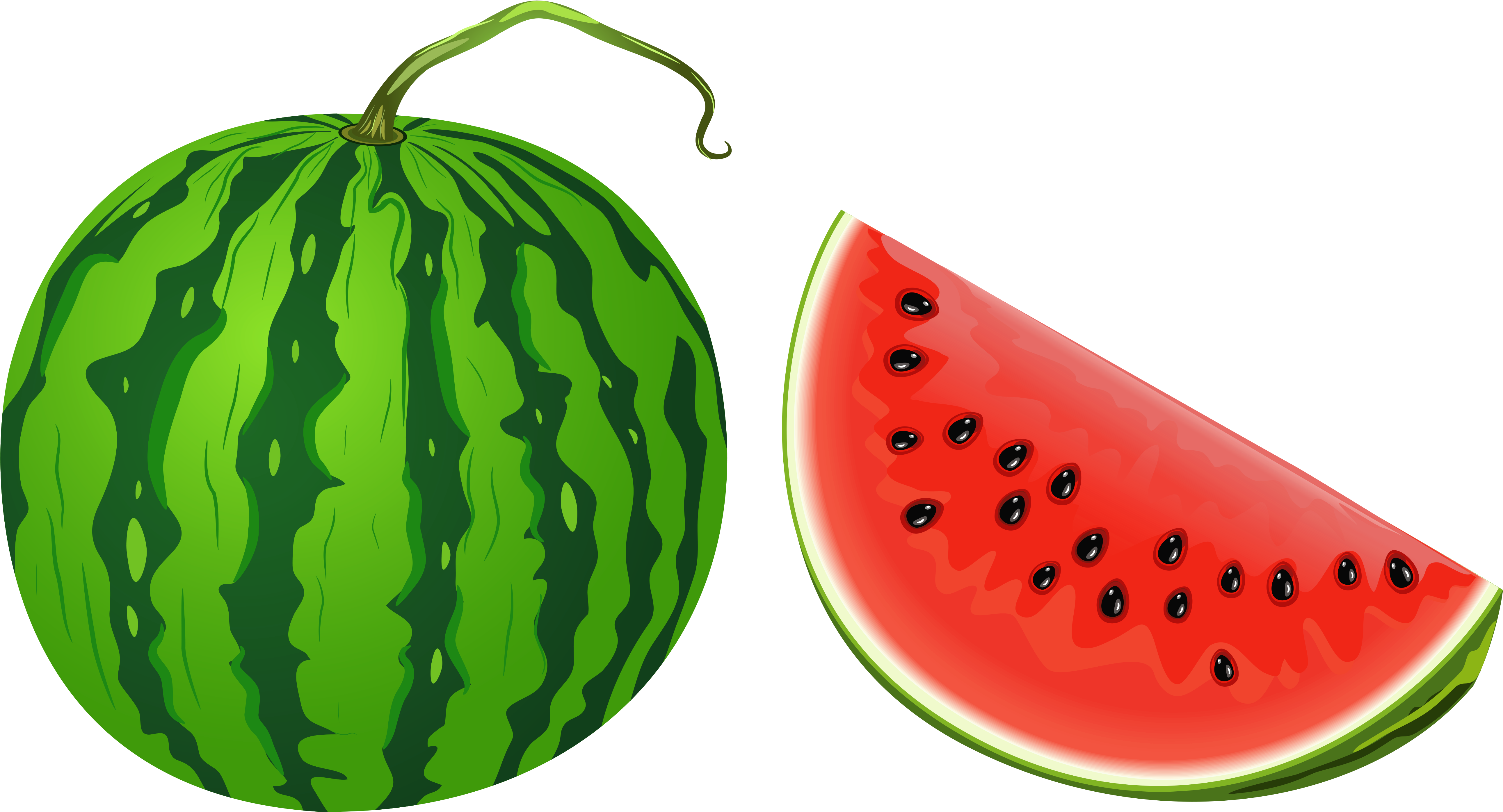 Cliparts Water Melon (5472x3036), Png Download