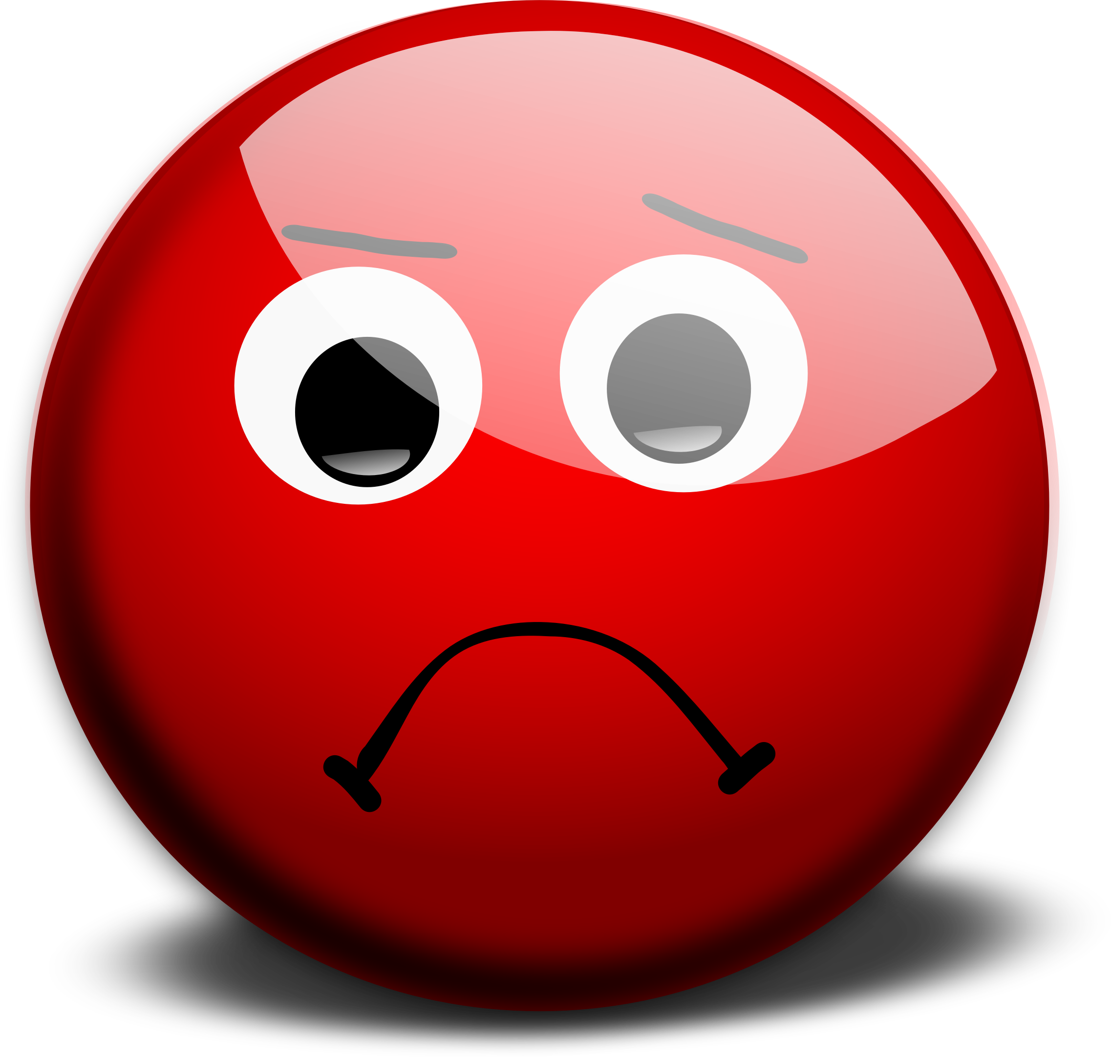 Angry Faces Clipart Free Download Best Angry Faces - Red Sad Face Png (1200x1147), Png Download