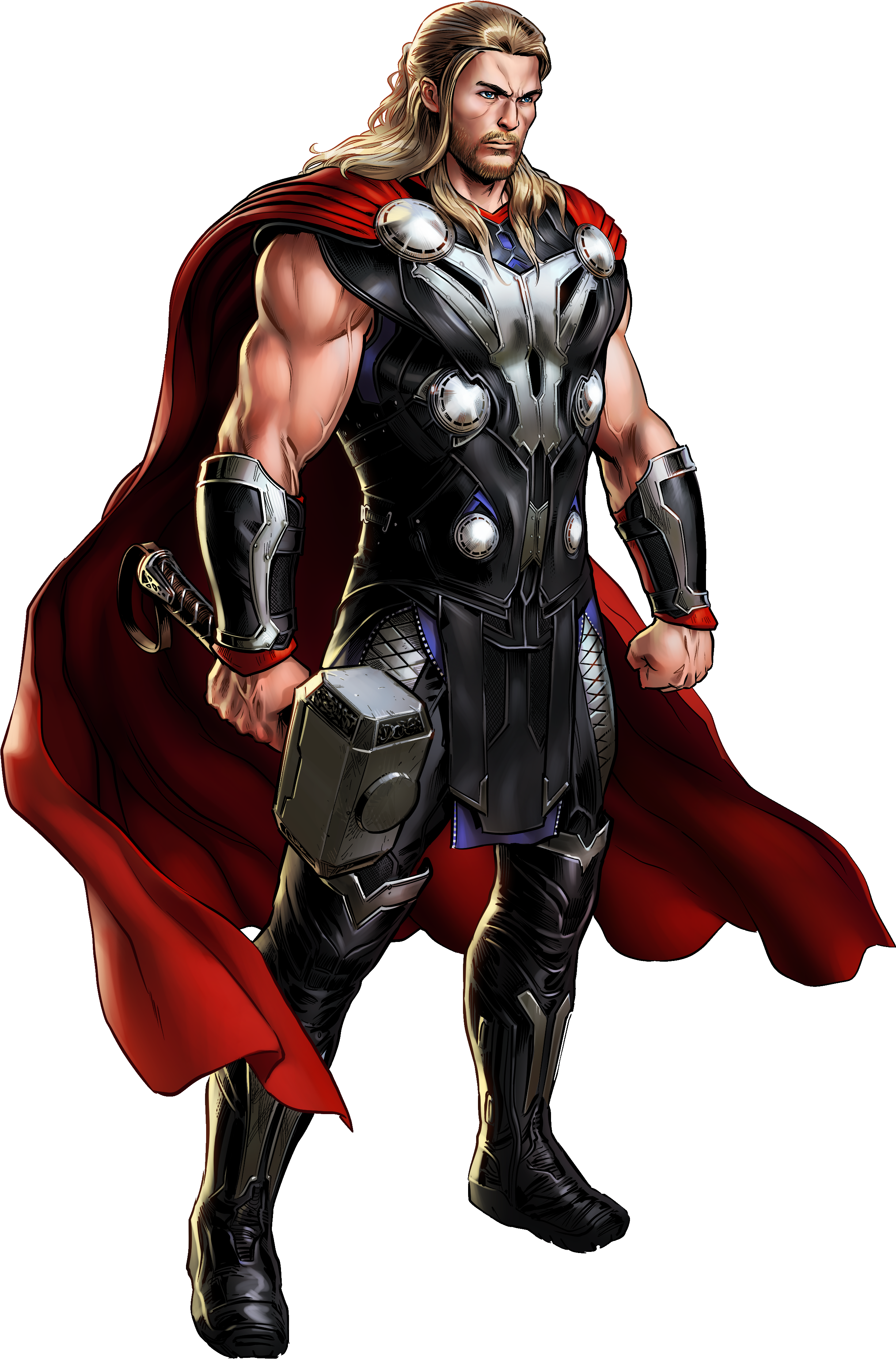 Resultado De Imagen Para Marvel - Marvel Ultimate Alliance 2 Thor (3000x3900), Png Download
