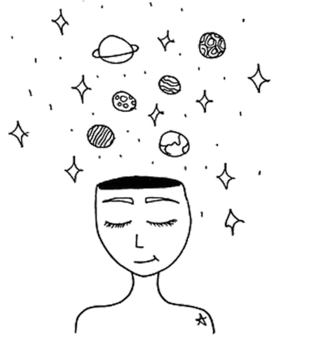 Transparent Tumblr Planets - Galaxy Doodle (500x500), Png Download