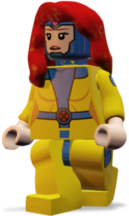 Lego Svg Character - Lego Marvel Super Heroes Jean Grey (290x479), Png Download
