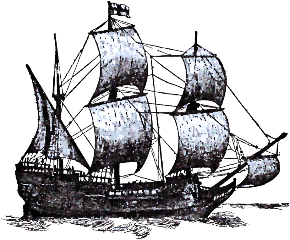 This - Old Ship Transparent Background (981x800), Png Download