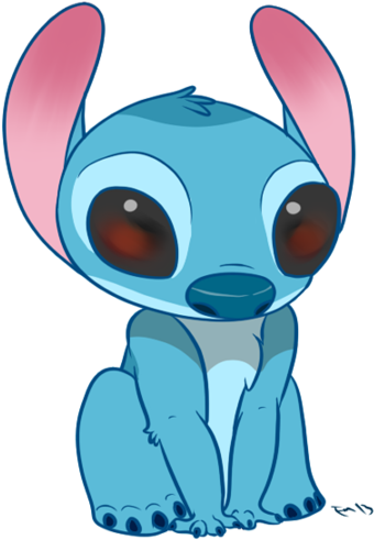 Jpg Transparent Chibi Stitch By Rawri - Stitch Drawing (900x720), Png Download