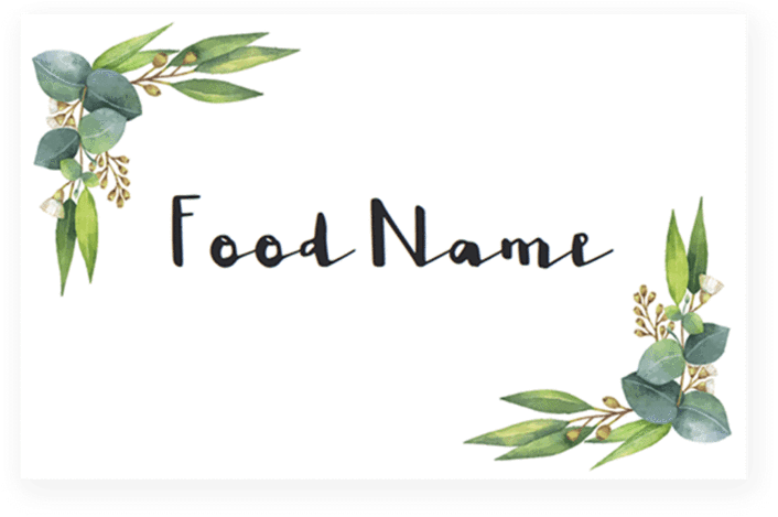 Greenery Baby Shower Food Cards Printable By Littlesizzle - Baby Shower (819x1024), Png Download