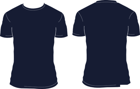 T Shirt Template Blank Shirt T Shirt T Shi - Navy Blue Shirt Template (535x340), Png Download