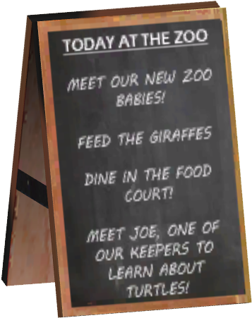 Chalkboard Sign - Banner (450x450), Png Download