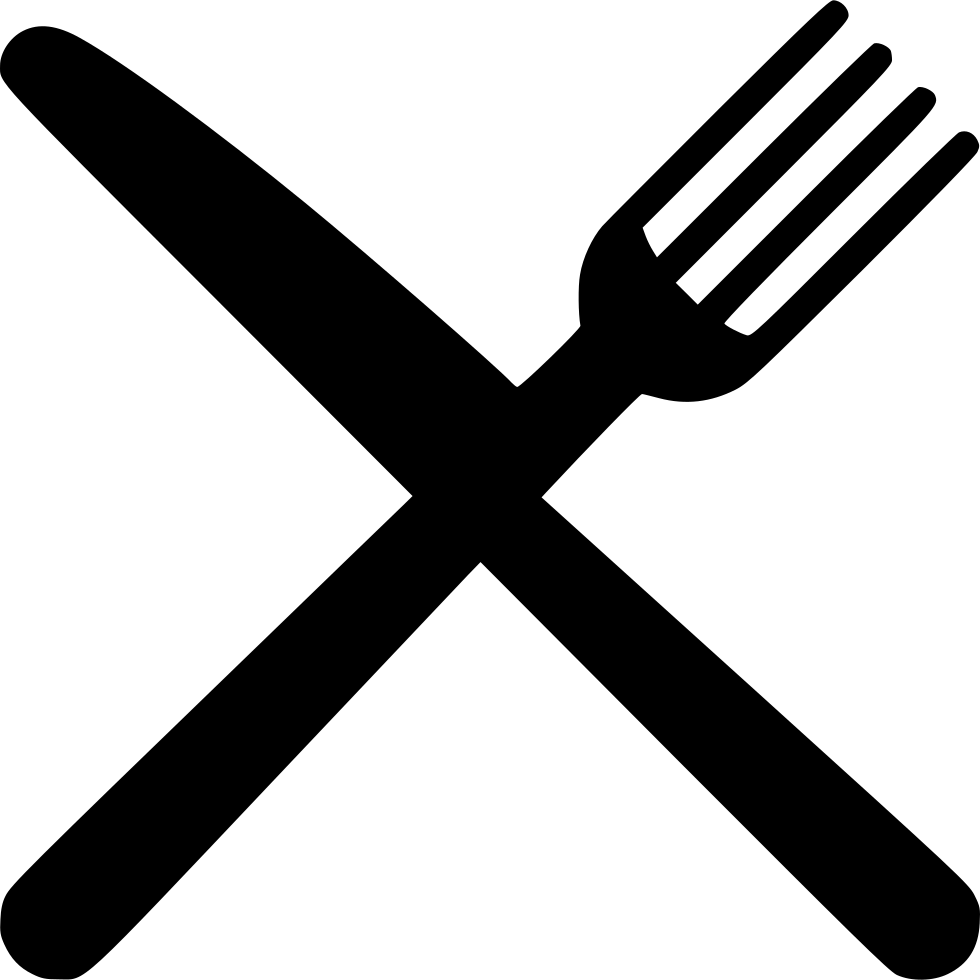Fork Knife Png - Transparent Background Restaurant Logo (980x980), Png Download
