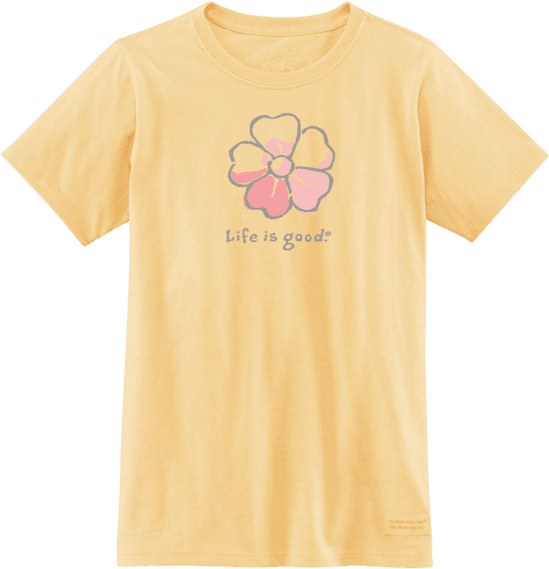 Girls' Watercolor Hibiscus Crusher Tee - T-shirt (570x570), Png Download