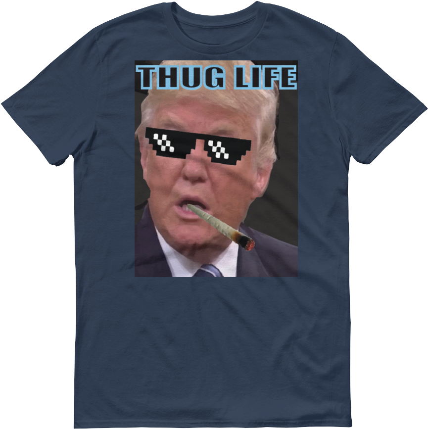 Trump Thug Life Mens Tee - Eren Yeager Jaeger Attack On Titan Survey Corps Japan (1000x1000), Png Download
