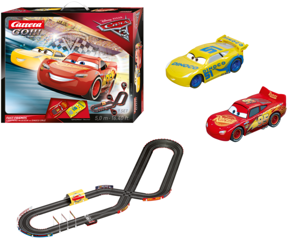 Carrera Go Disney/pixar Cars 3 Fast Friends Slot Car - Carrera Go. Disney Pixar Cars 3 Fast Friends 20062419 (700x600), Png Download