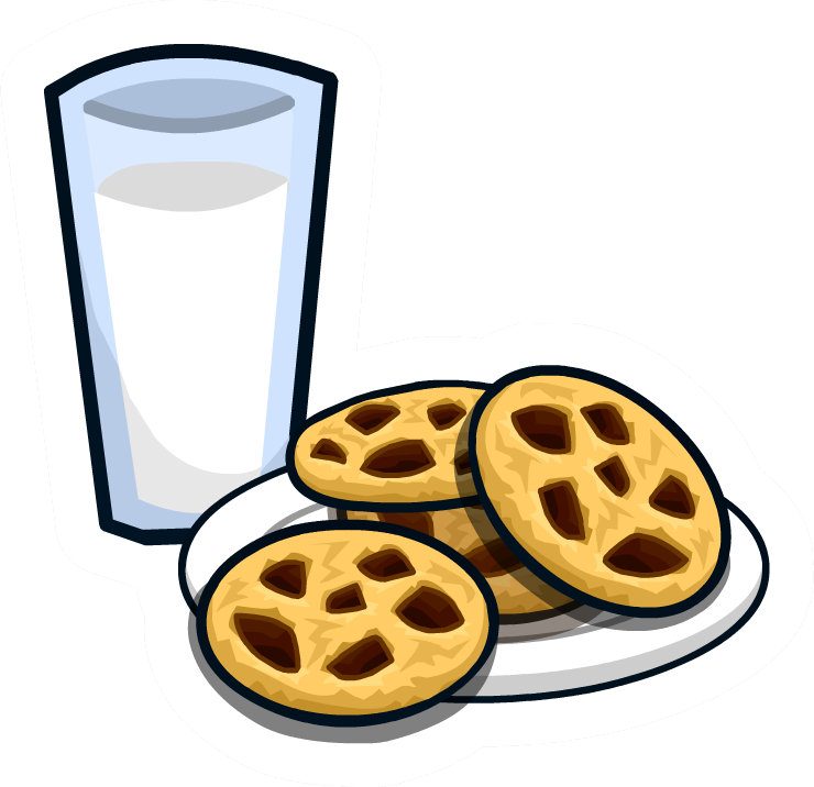 Milk 'n Cookies Pin - Milk And Cookies Png (740x716), Png Download