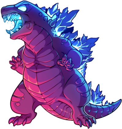 Godzilla (500x429), Png Download