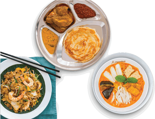 Food, Although It Is Just As Widely Consumed For Lunch - Malay Cuisine Png (645x488), Png Download