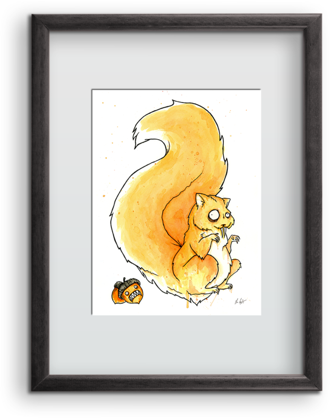 Tree Rat Art Print - Picture Frame (1024x1024), Png Download