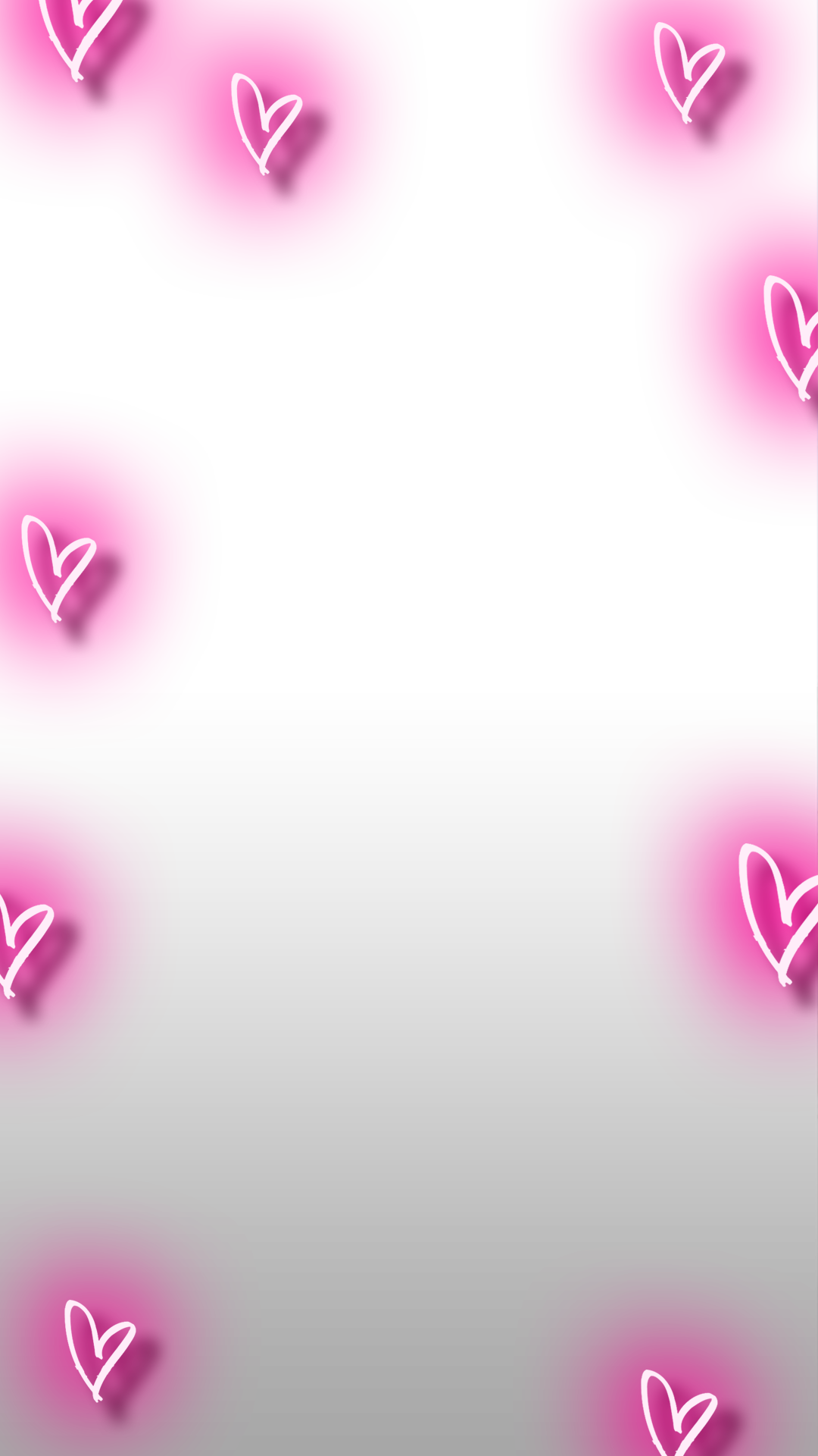 Neon Hearts - Snapchat Heart Filter Png (1080x1920), Png Download