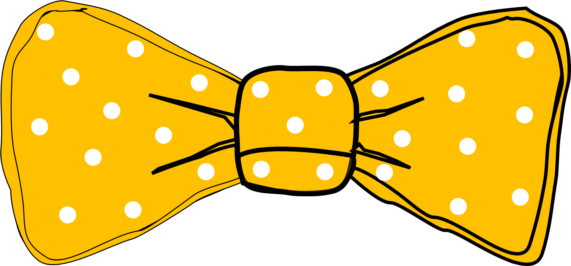 Coloring Pages - Bow Tie Yellow Png (1920x960), Png Download