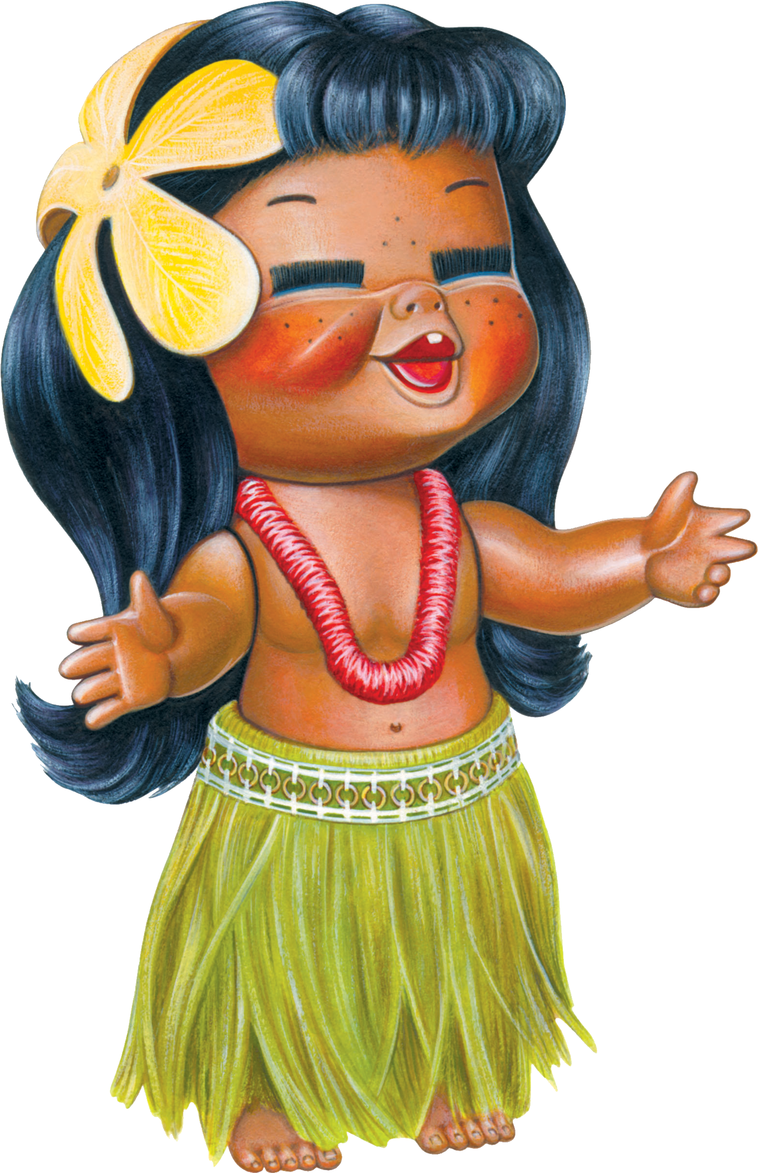 Hula Girl Pics - Hula Girl Png (1581x2443), Png Download