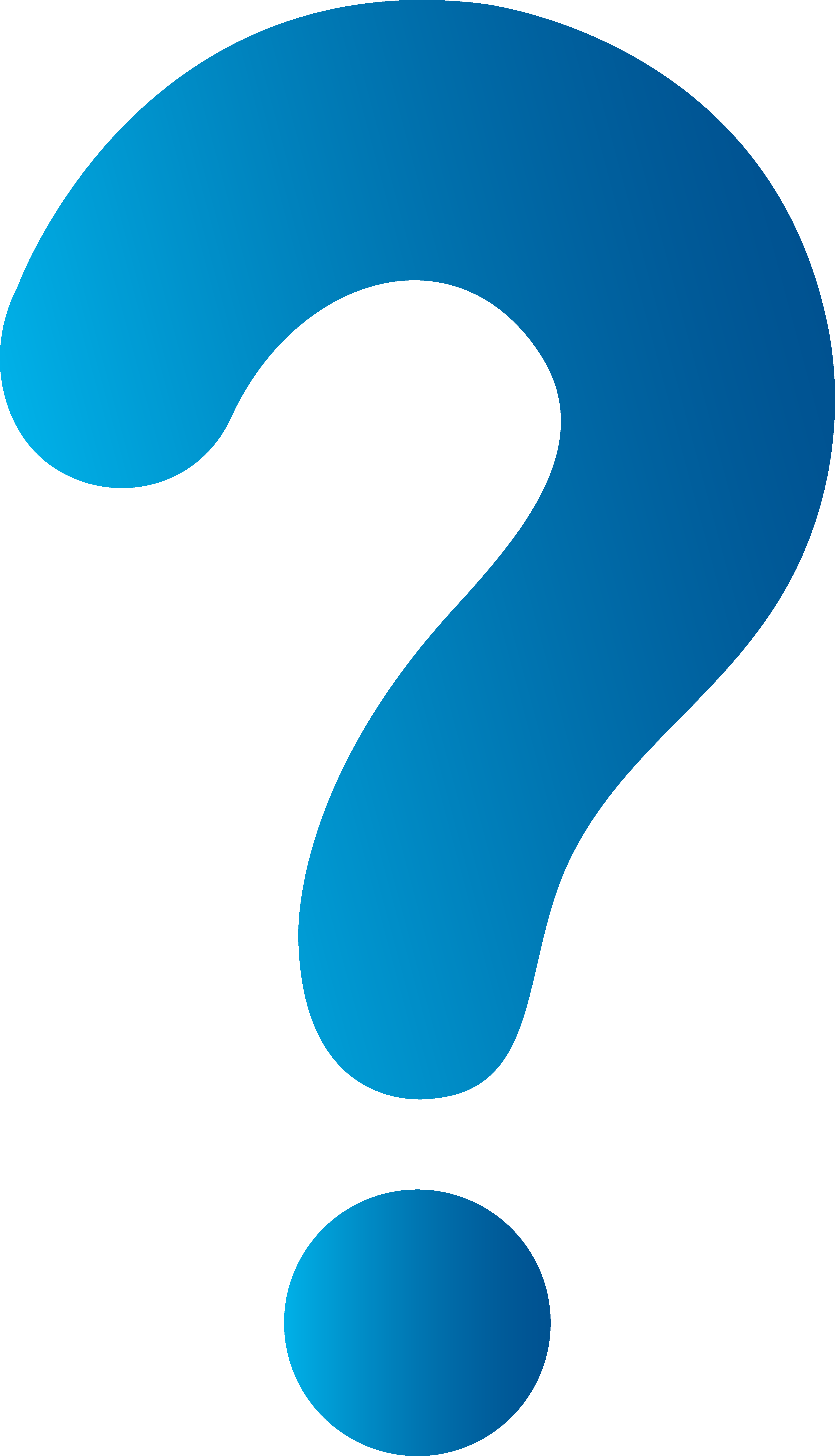 Question Mark Png - Blue Question Mark (4429x7723), Png Download