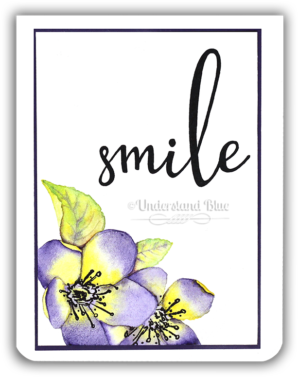 Spring Blossoms No-line Watercolor Card By Understand - Honey Bee Stamps Smile Stamps (650x825), Png Download