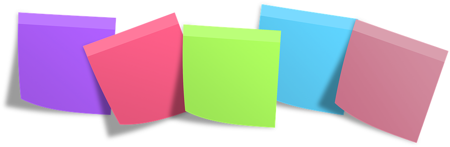 Postit Memo Post It Notes Memory Isolated - Post It Notes Png (962x340), Png Download