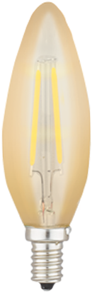 2w Torpedo Amber - Flip Electrical Kodak 41143-ul Amber Dimmable Led Candle (300x480), Png Download