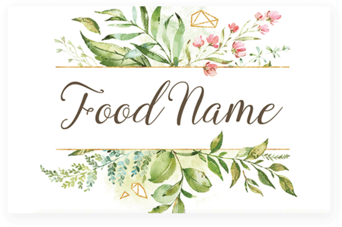 Watercolor Baby Shower Food Tent Cards By Littlesizzle - Minimalist Greenery Save The Date (819x1024), Png Download