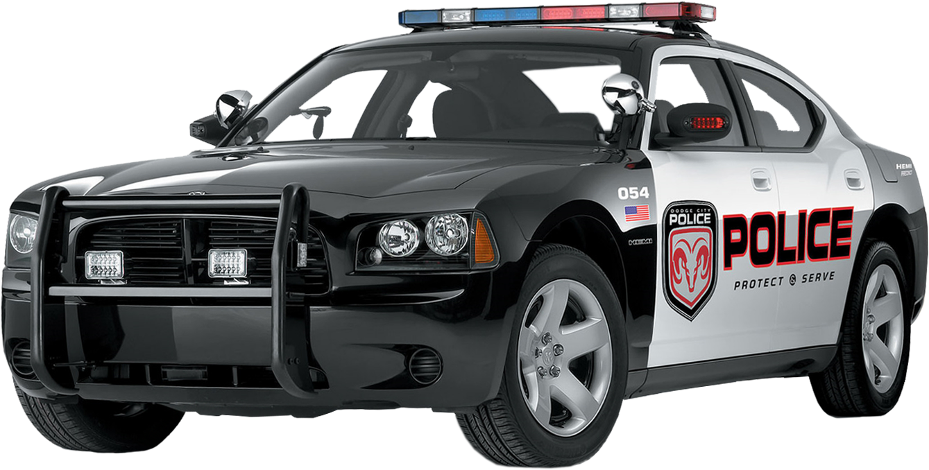 Dodge Charger Police Car Png (1441x757), Png Download