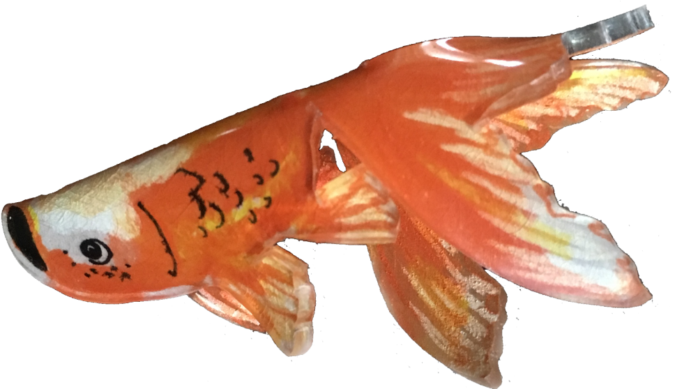 Swim Little Shrinky Dinks Fishy - Shrinky Dink Pins 3d (1024x558), Png Download