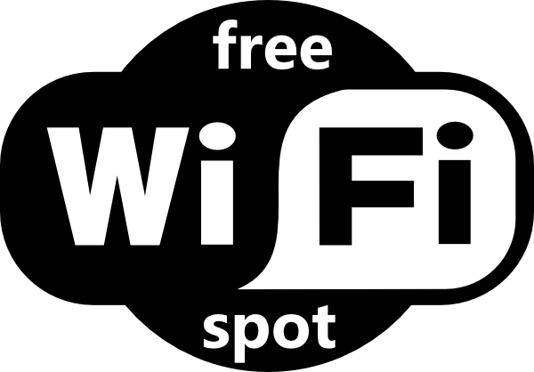 Wifi Symbol Clip Art - Free Wifi Spot Vector (600x418), Png Download