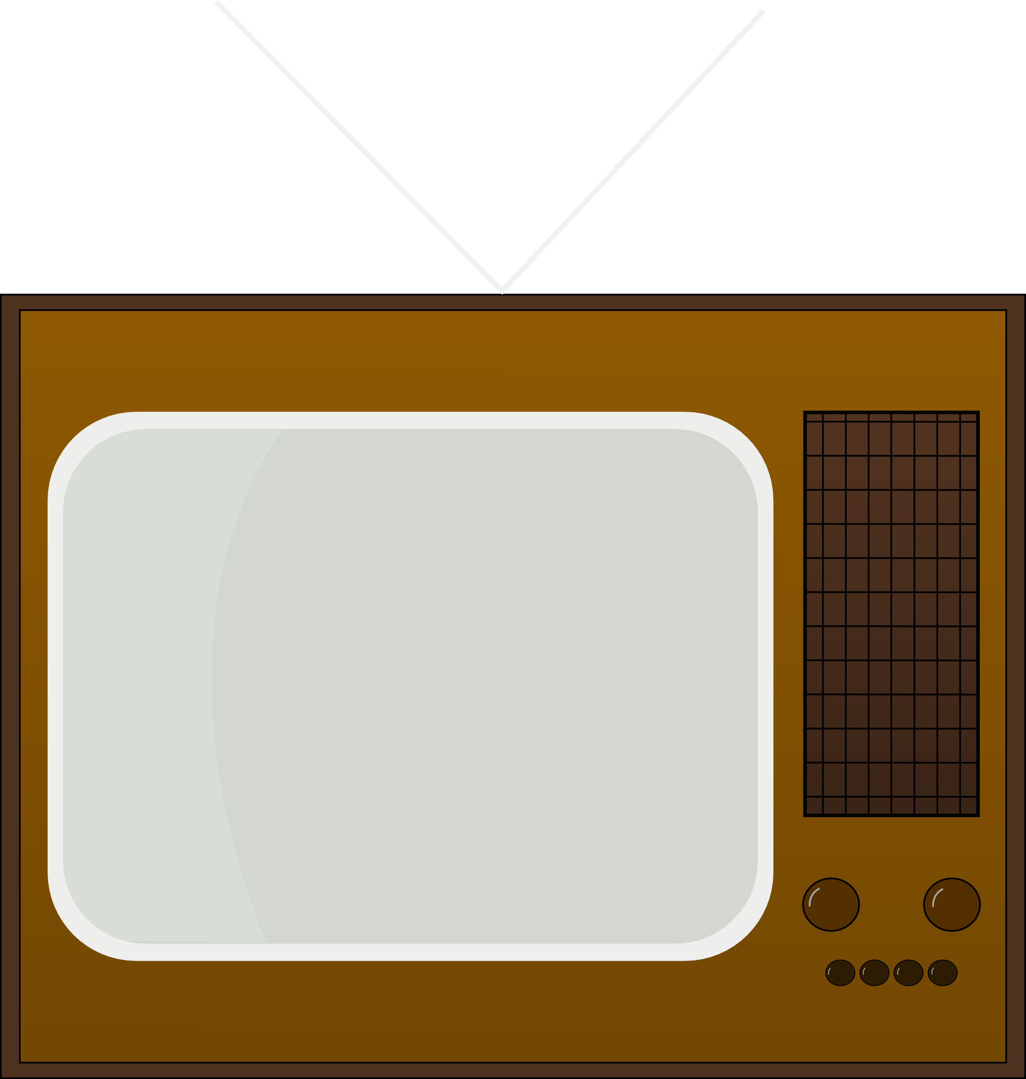 Old Tv Cliparts - Retro Tv Clipart (2006x2110), Png Download
