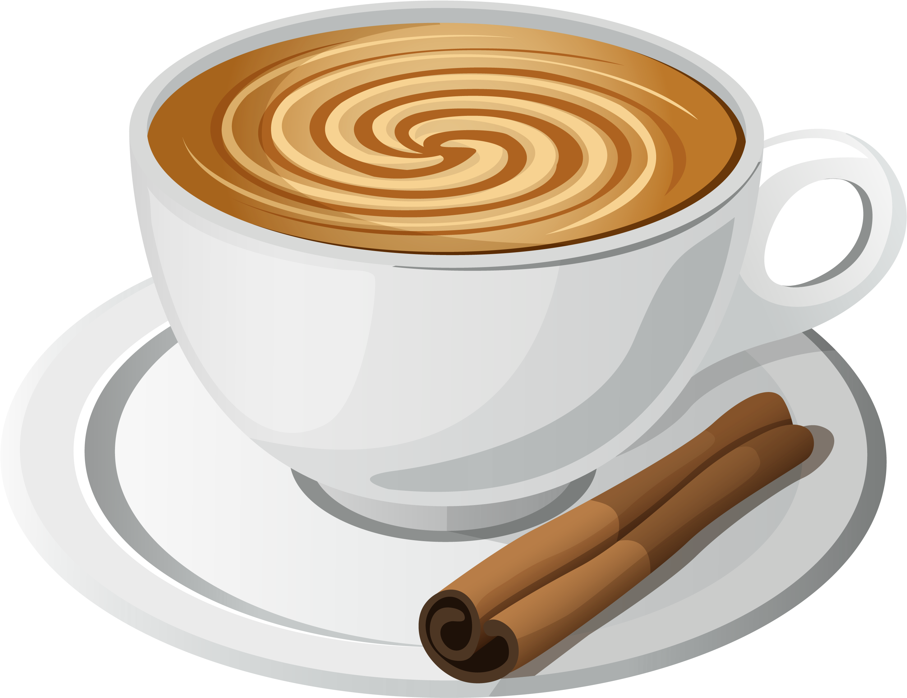 Coffee Latte Cappuccino Tea Paper - Clipart Coffee (3135x2556), Png Download