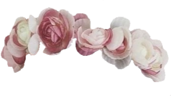 White Flower Crown Transparent - Wreath Of Flowers Png (711x452), Png Download