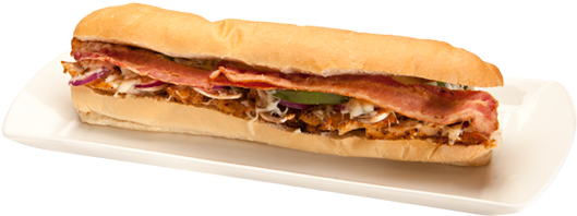 Sub Cajun Chicken Bacon (600x230), Png Download