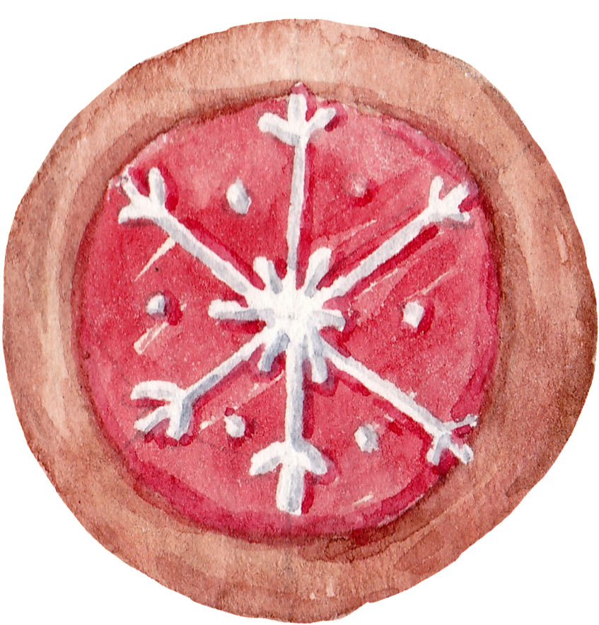 Hand-painted Realistic Snowflake Biscuit Png Transparent - Portable Network Graphics (1024x1103), Png Download
