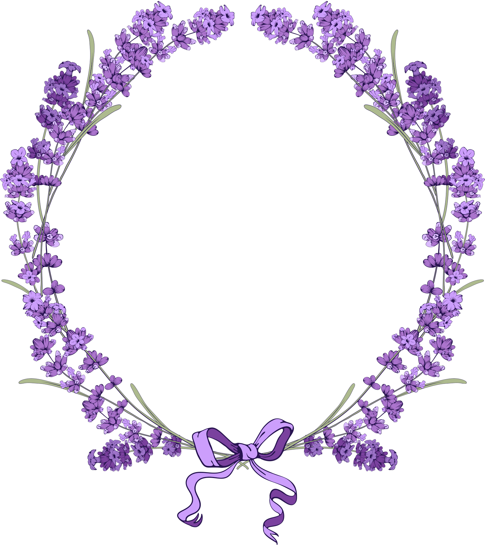 Graphic Library Stock Pin By On Pinterest Bullet Bujo - Lavender Flower Frame Png (1550x1742), Png Download