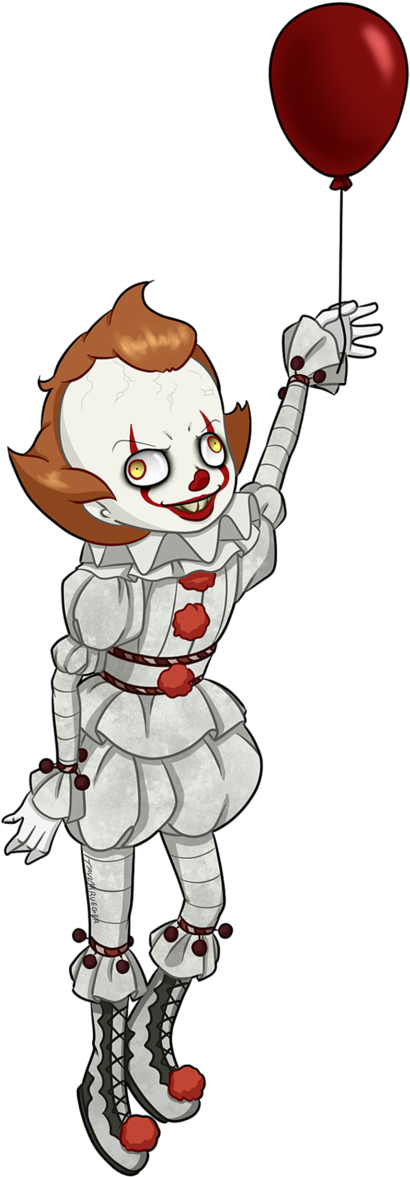 Floating Drawing Pennywise Vector Stock - Pennywise Dancing Transparent Gif (641x1246), Png Download