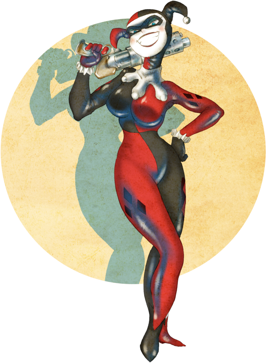 Scratches 27 Harley Png By ~renderstan On Deviantart - Riddler Harley Quinn (900x1214), Png Download