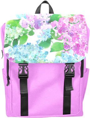 Watercolor Hydrangea Casual Shoulders Backpack - Suicide Squad Oxford Fabric Shoulders Backpack Bag (500x500), Png Download